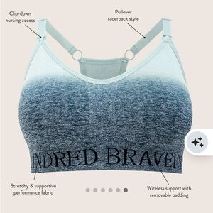 Kindred Bravely Sublime® Nursing Sports Bra, Size Small & Busty